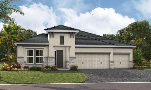 New construction Single-Family house 10426 Longmeadow Avenue, Parrish, FL 34219 Biscayne I- photo 0