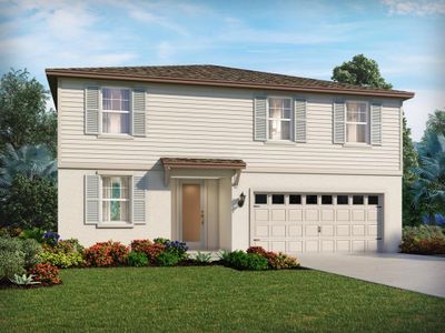 New construction Single-Family house 1392 Hanoverian Drive, Lake Alfred, FL 33850 Marigold- photo 0