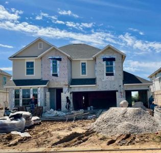 New construction Single-Family house 31419 Greenville Creek Lane, Hockley, TX 77447  The Wimberley- photo 1 1