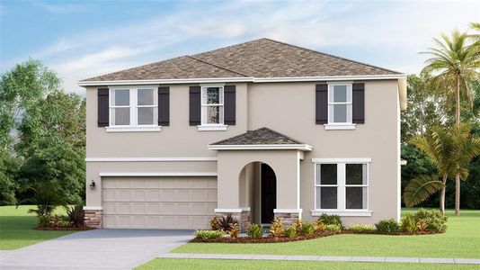 New construction Single-Family house 5739 Silver Feather Way, Palmetto, FL 34221 Hemingway- photo 0