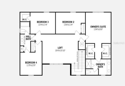 Pensacola Floorplan - Second Floor