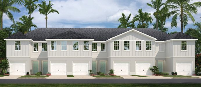 New construction Townhouse house 12019 Grizzly Lane, New Port Richey, FL 34654 Flamingo- photo 0