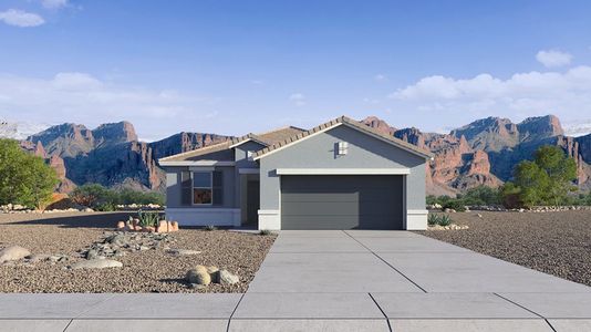 New construction Single-Family house 35404 N Breezy Ln, San Tan Valley, AZ 85140 Baxter- photo 0