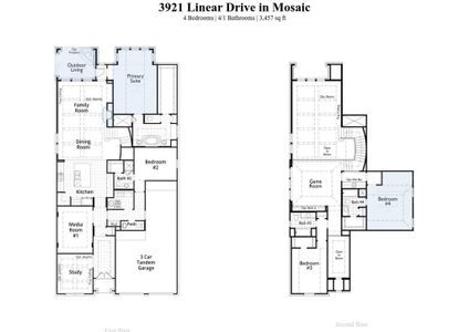 New construction Single-Family house 3921 Linear Drive, Celina, TX 75078 569 Plan- photo