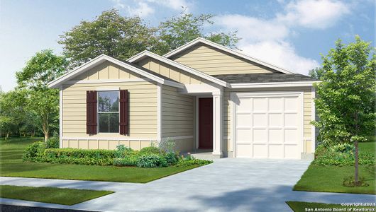 New construction Single-Family house 8206 Titan Belt, San Antonio, TX 78252 The Carswell- photo 0