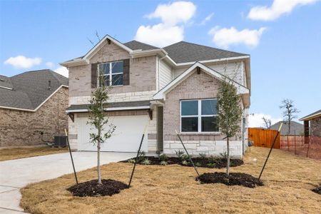 New construction Single-Family house 109 Swinging H Ln, Georgetown, TX 78633 Wyatt Homeplan- photo