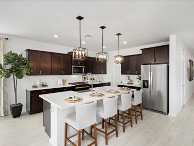 Kitchen of the Lark Floorplan modeled at Mesquite Mountain Ranch