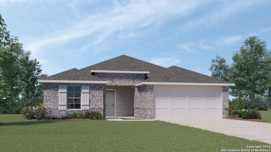 New construction Single-Family house 317 Butterfly Rose Drive, New Braunfels, TX 78130 The Denton- photo 0 0