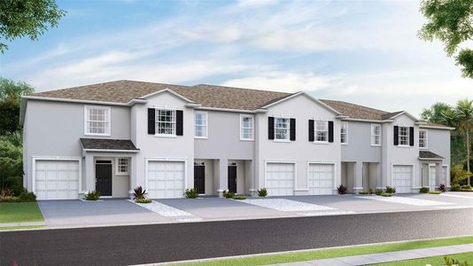 New construction Townhouse house 9235 Rock Harbour Way, Tampa, FL 33637 Vale- photo 0