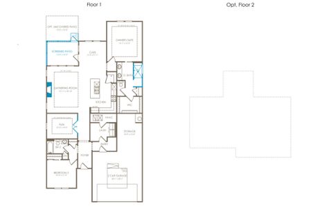 Floor Plan Level 1 and Floor Plan Level 2