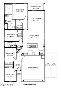 New construction Single-Family house 1333 W Kennedy Avenue, Coolidge, AZ 85128 Mockingbird- photo 0
