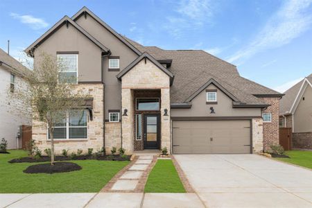 New construction Single-Family house 24123 Orchard Oriole Court, Katy, TX 77493 Rivercrest - 60' Lot- photo 0