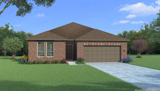 New construction Single-Family house 509 Cowboy Heights, Cibolo, TX 78108 Chestnut J- photo 0 0