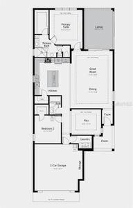 Floor Plan - Structural options added include: gourmet kitchen and oversized lanai