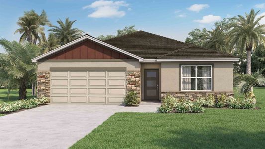 New construction Single-Family house Cali-Modern, 31347 Penny Surf Loop, Wesley Chapel, FL 33545 - photo