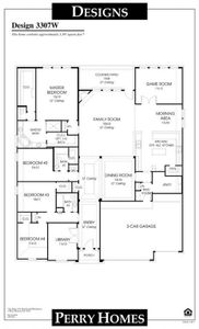 New construction Single-Family house 1609 Ripasso Way, McLendon-Chisholm, TX 75032 Design 3307W- photo 1 1