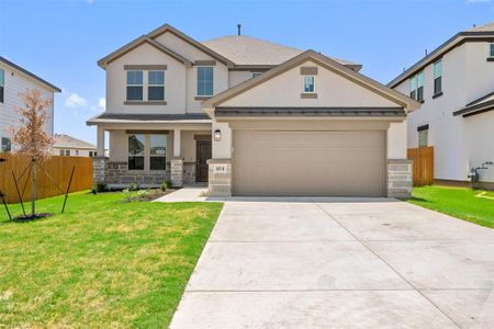 New construction Single-Family house 337 Stellar Wind Dr, Georgetown, TX 78628 Bennington- photo 0