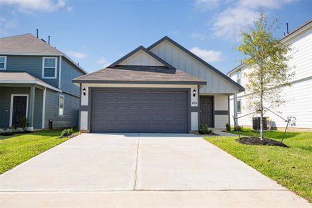 New construction Single-Family house 1454 Mount Bassie Trail, Conroe, TX 77301 The Pinewood- photo 0