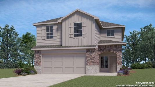 New construction Single-Family house 153 Chipping Alley, Floresville, TX 78114 Kate- photo 0 0