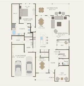 Pulte Homes, Mansfield floor plan