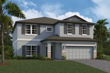 New construction Single-Family house 33255 Rosewood Bark Way, Wesley Chapel, FL 33545 Coronado II- photo 0