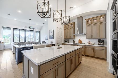 Gorgeous quartz countertops within the kitchen!