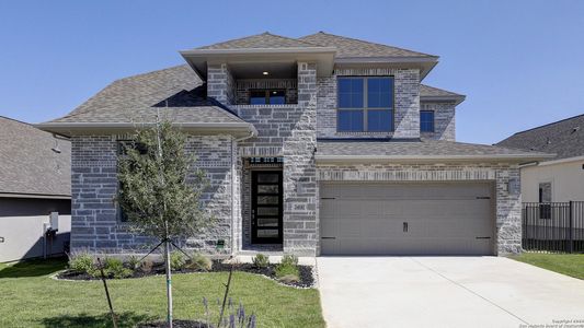 New construction Single-Family house 24110 Sidehill Lie, San Antonio, TX 78261 Design 3197W- photo