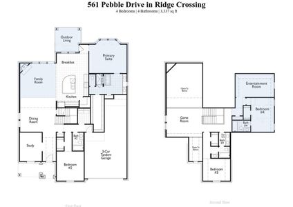 New construction Single-Family house 561 Pebble Drive, Waxahachie, TX 75167 Blenheim Plan- photo 1 1