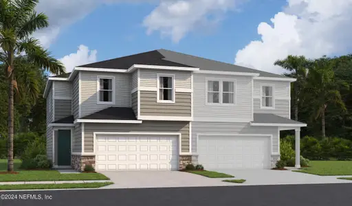 New construction Townhouse house 1330 High Falls Drive, Jacksonville, FL 32205 Rosewood- photo 0