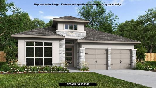 New construction Single-Family house Design 2420S, 1904 Bighorn Trail, New Braunfels, TX 78132 - photo