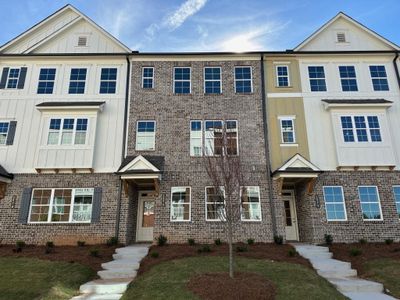 New construction Townhouse house 1574 Gin Blossom Circle, Lawrenceville, GA 30045 The Oakwood- photo 0