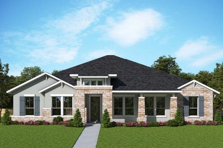 New construction Single-Family house 407 Falcon Cove, Castroville, TX 78009 The Livingston- photo 0 0