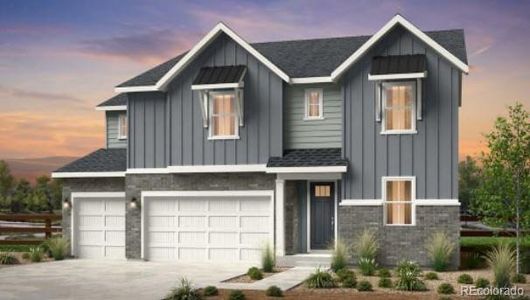 New construction Single-Family house 5672 Red Pebble Point, Castle Rock, CO 80104 Vail- photo 0