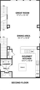 The Jefferson II floor plan by K. Hovnanian Homes. 2nd Floor shown. *Prices, plans, dimensions, features, specifications, materials, and availability of homes or communities are subject to change without notice or obligation.