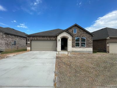 New construction Single-Family house 316 Sonata Canyon, Spring Branch, TX 78070 Leander Homeplan- photo