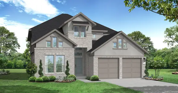 New construction Single-Family house Justin (2527-HV-40), 10706 Monarch Butterfly Drive, Cypress, TX 77433 - photo