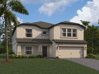 New construction Single-Family house 12146 Hilltop Farms Drive, Dade City, FL 33525 Cabo- photo 0