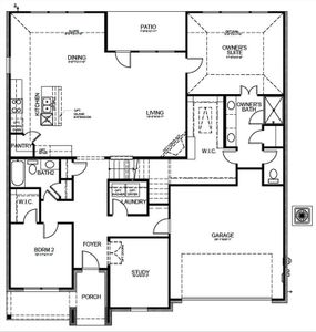 New construction Single-Family house 1506 Golden Meadow Drive, Van Alstyne, TX 75495 Kensington F- photo 1 1