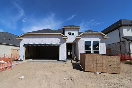 New construction Single-Family house 21630 Laggan Cliff Lane, Cypress, TX 77433 Merlot- photo 1 1