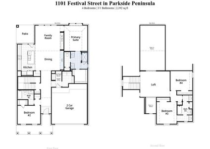 New construction Single-Family house 1101 Festival St, Georgetown, TX 78628 Renoir Plan- photo