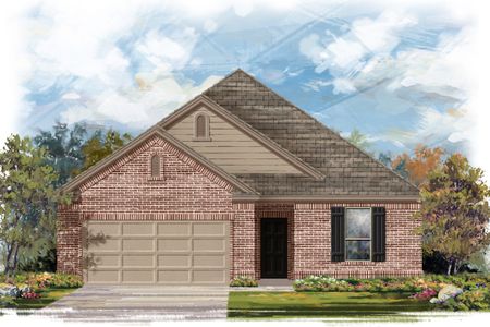 New construction Single-Family house Plan 1675 Modeled, 18625 Golden Eagle Way, Elgin, TX 78621 - photo