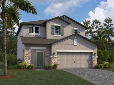 New construction Single-Family house 2933 Adams Cross Drive, Zephyrhills, FL 33540 Marina- photo 0