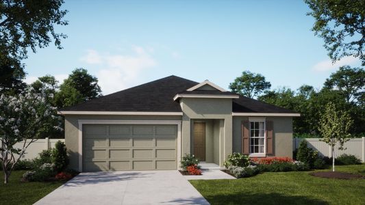 Traditional Elevation - Cloverdale at St. Johns Preserve in Palm Bay, FL by Landsea Homes