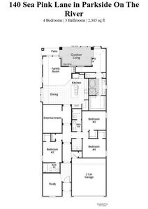 New construction Single-Family house 140 Sea Pink Ln, Georgetown, TX 78628 Escalade Plan- photo 1 1