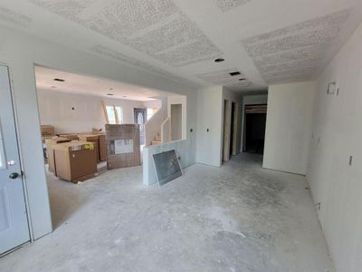 This view is from the dining area looking into the kitchen and family room.
