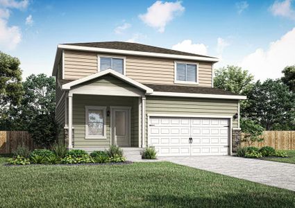 The Laramie is a beautiful two story home siding.