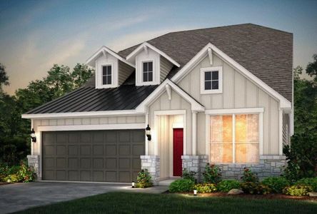 New construction Single-Family house 408 Redonda Dr, Liberty Hill, TX 78642 Woodland- photo 0