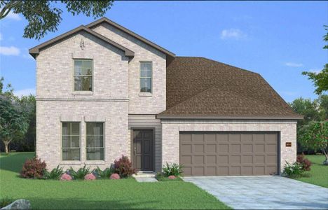 New construction Single-Family house 704 Jaguar Ridge, Godley, TX 76044 Teak II H- photo 0