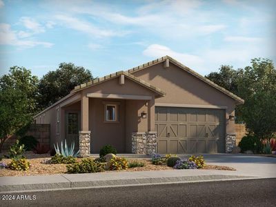 New construction Single-Family house 40140 W Wade Drive, Maricopa, AZ 85138 Olive- photo 0