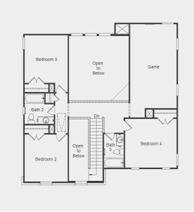 Structural options include: Gourmet kitchen 2, lifestyle space, slide-in-tub at primary bath, study in place of dining, fireplace, and windows at dining.